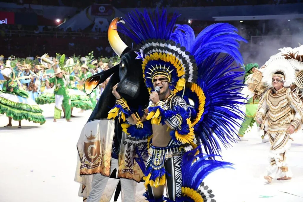 Festival Folclórico de Parintins 2023-Boi Caprichoso na primeira noite - Foto: Divulgação