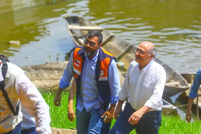 Comitiva Federal visita o Amazonas para avaliar impactos da seca dos rios - Foto: Divulgação