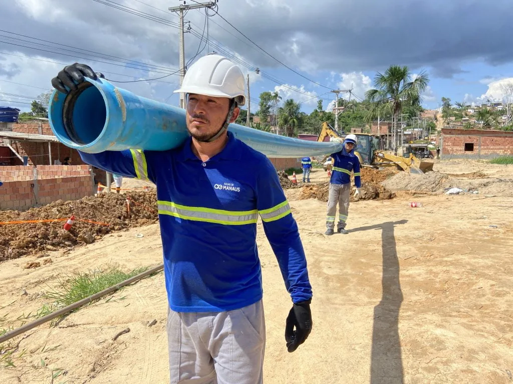 Comunidade Parque dos Buritis recebe investimento da empresa Águas de Manaus 