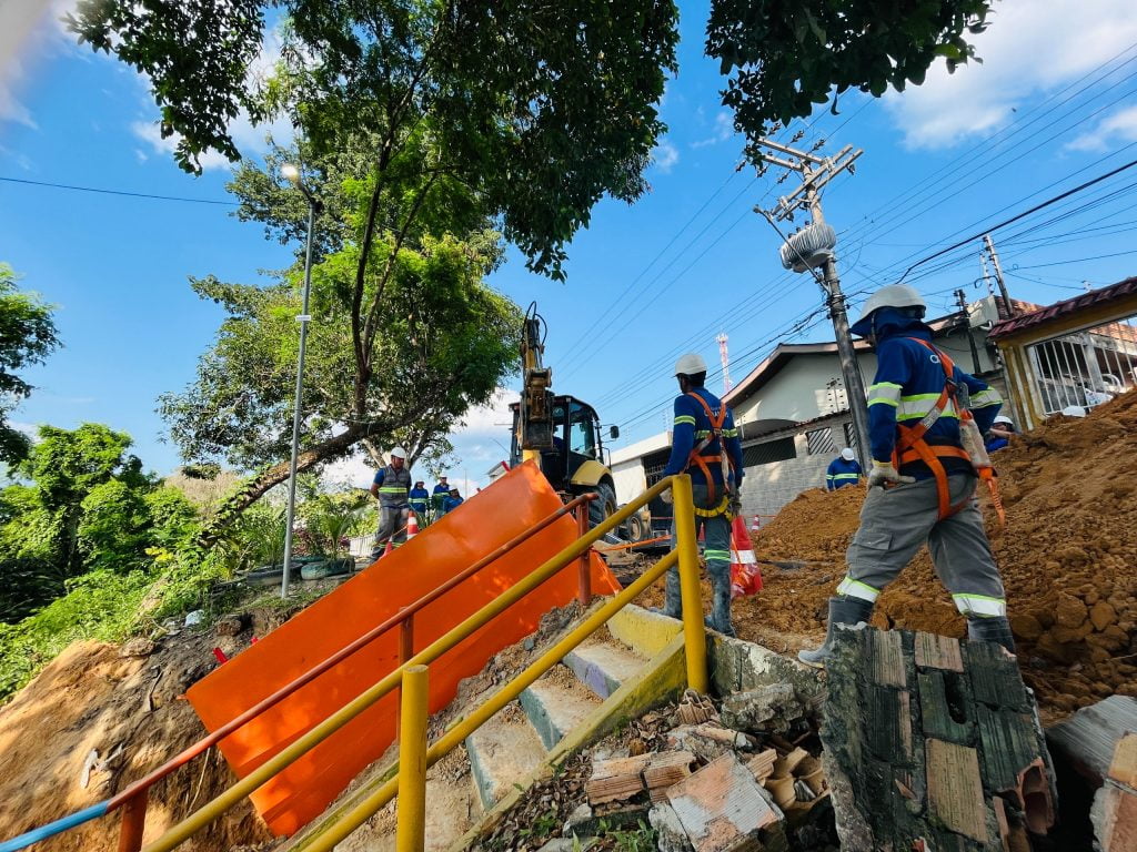 Obras levam rede de esgoto ao Novo Aleixo (Foto: Divulgação)