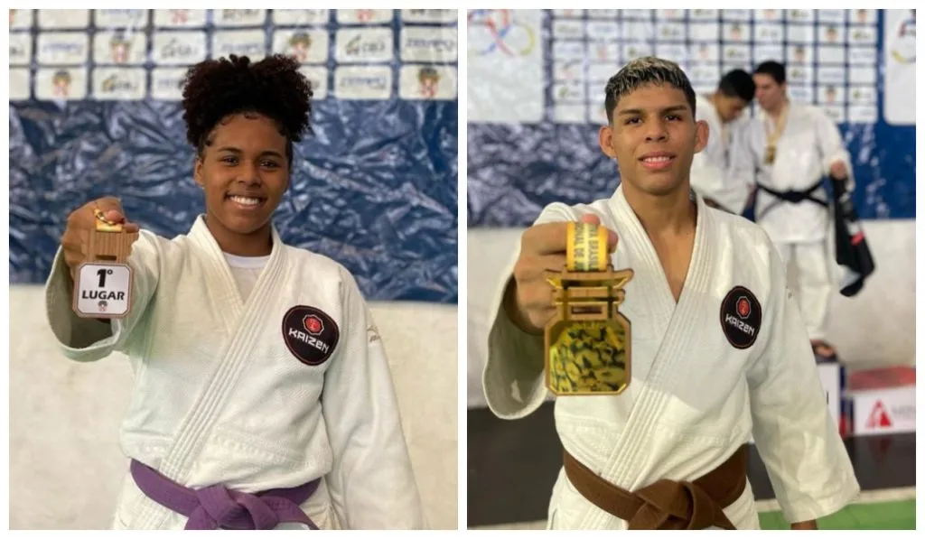 Os irmãos Ana Beatriz e Wellington da Silva dos Santos garantiram a classificação para o Campeonato Brasileiro Regional Norte de Judô 2024