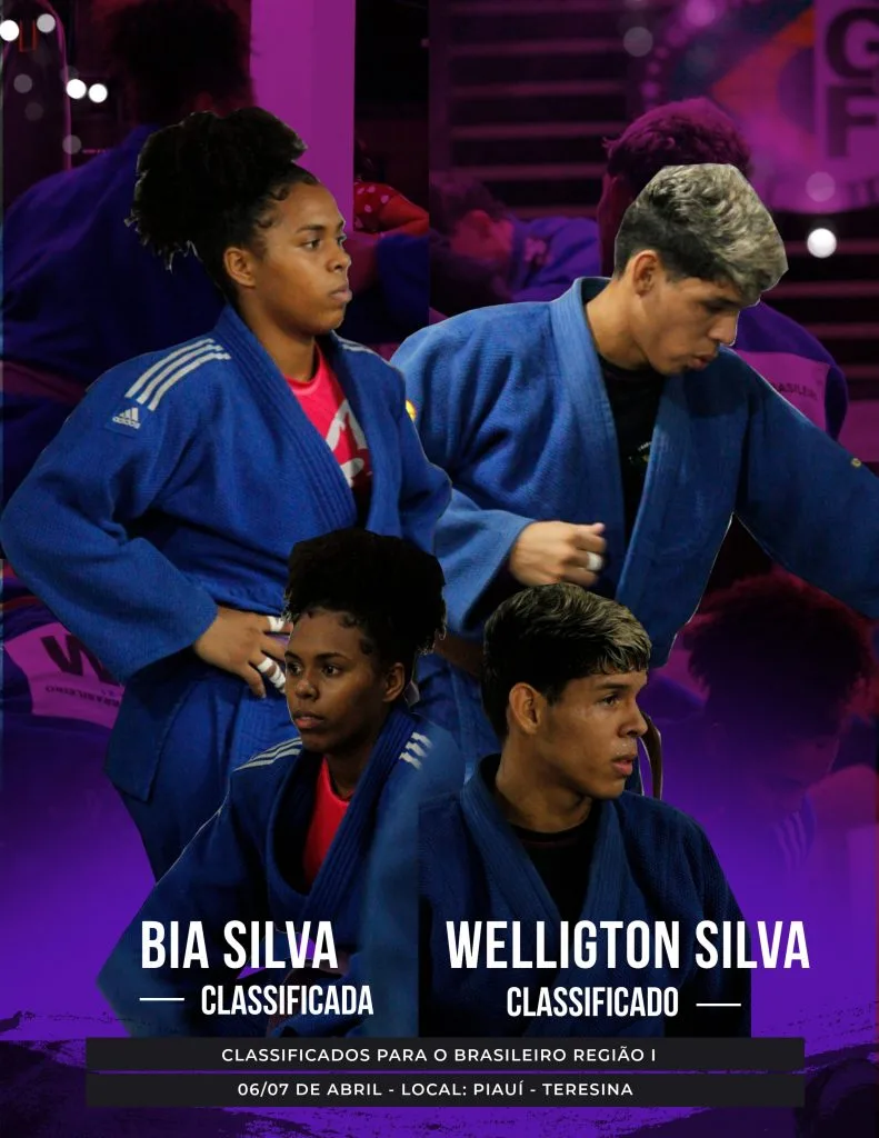 Os irmãos Ana Beatriz e Wellington da Silva dos Santos garantiram a classificação para o Campeonato Brasileiro Regional Norte de Judô 2024