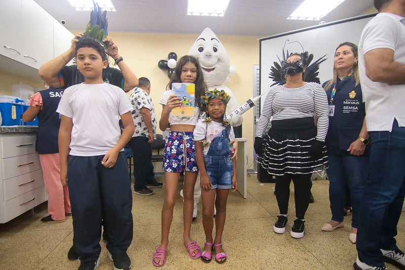 Começa vacinação para dengue em crianças de Manaus (Foto: Ruan Souza / Semcom)