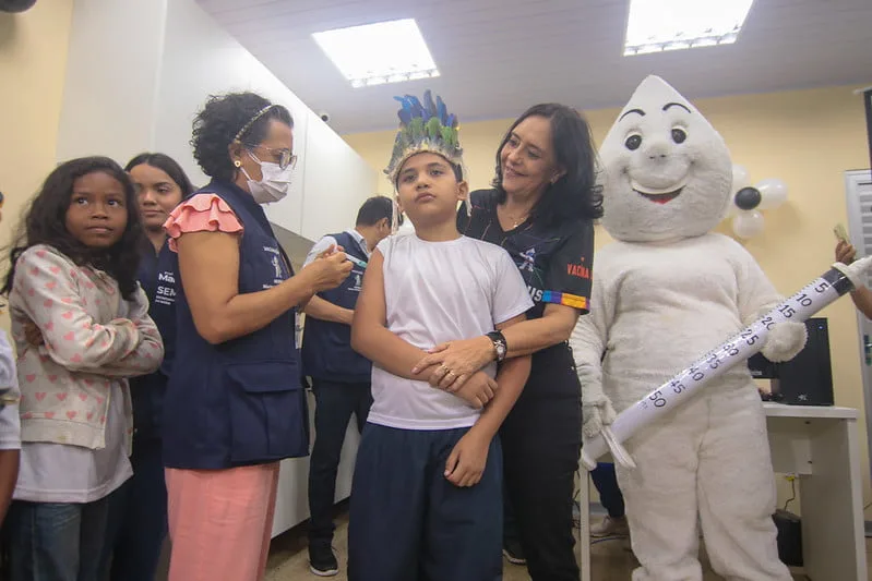 Começa vacinação para dengue em crianças de Manaus (Foto: Ruan Souza / Semcom)