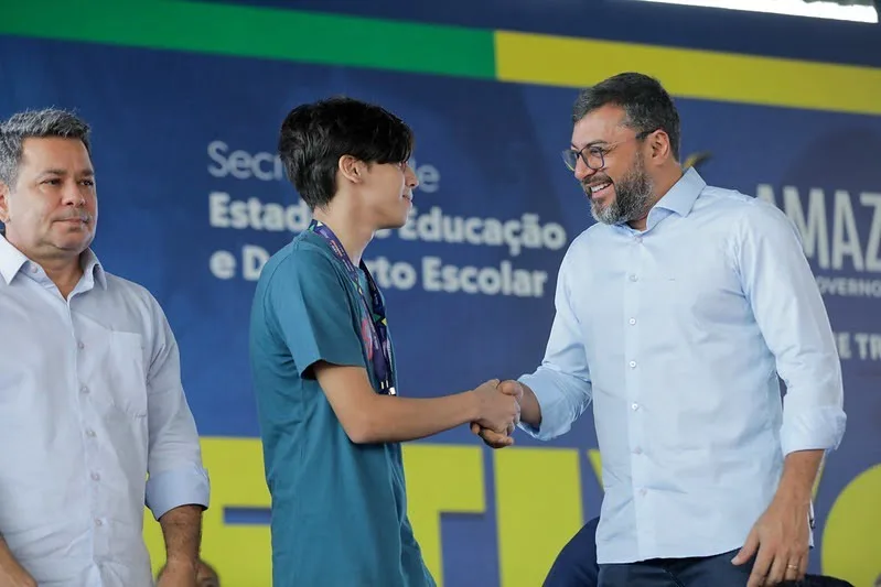 Governador do Amazonas Wilson Lima abre ano letivo de 2024 no Estado 