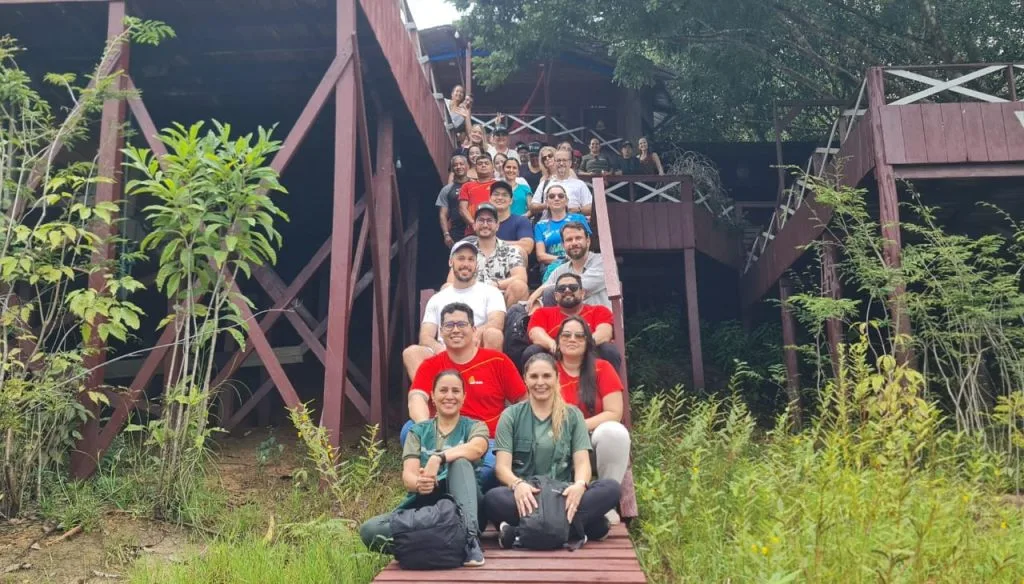 Procuradores de Estado do Meio Ambiente realizaram uma visita técnica à Reserva de Desenvolvimento Sustentável (RDS) Rio Negro, neste sábado (16/03), como encerramento do 3º Encontro Nacional das Procuradorias de Meio Ambiente (ENPMA) (Foto: