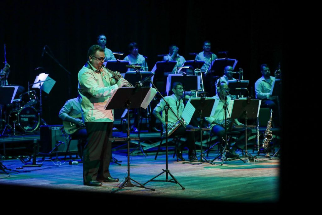 Amazonas Band apresenta Show gratuito no Teatro Amazonas (Foto: Marcely Gomes)