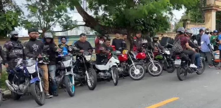 Manifestação de entregadores de aplicativos em Manaus (foto: Reprodução)