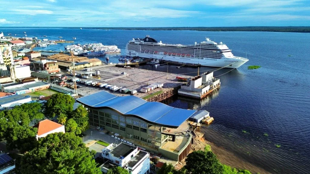 Rio Negro no Centro de Manaus (Foto: Divulgação)