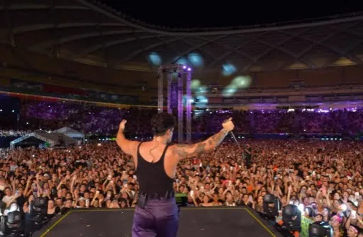 Luan Santana no Luan City Festival em Manaus (Foto: Reprodução Instragran)
