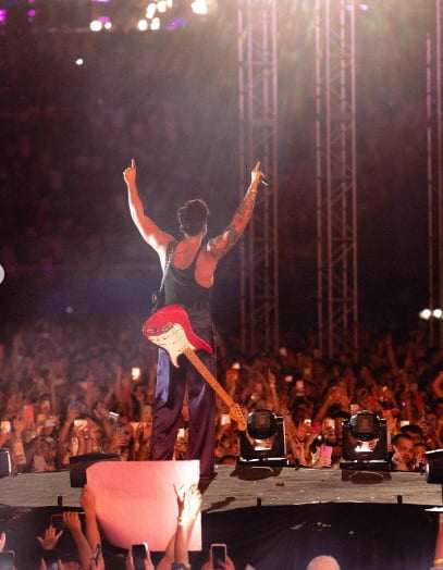 Luan Santana no Luan City Festival em Manaus (Foto: Reprodução Instragran)
