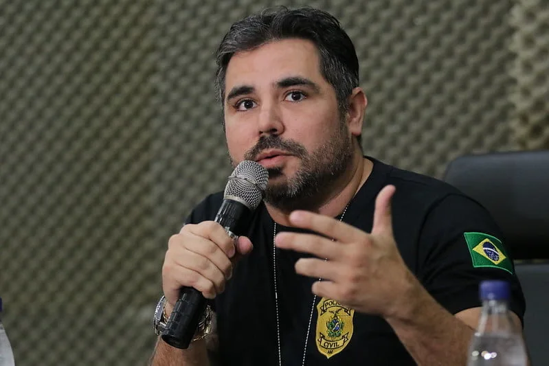 Operação Corsário: Polícia Civil desmantela organização criminosa que desviava medicamentos e produtos hospitalares no Amazonas. Delegado Cícero Túlio. Fotografia por Antônio Lima