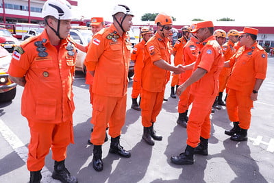 Retorno da tropa da missão no Rio Grande do Sul (Foto: Divulgação)