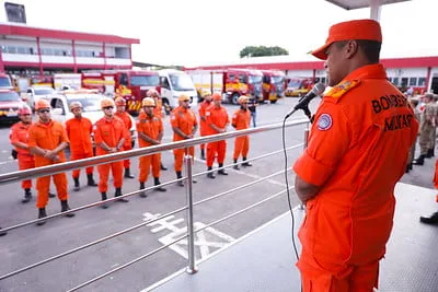 Retorno da tropa da missão no Rio Grande do Sul (Foto: Divulgação)