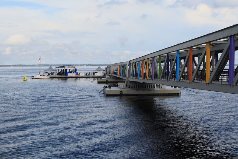 Inauguração do píer turístico de Manaus (foto: divulgação)