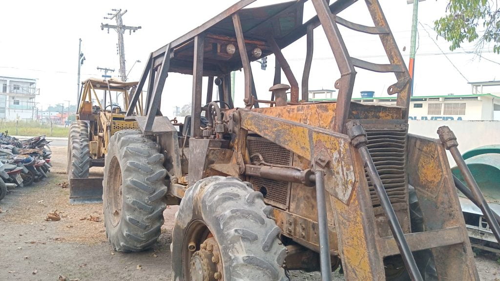 Material apreendido em área de desmatamento em Manicoré (Foto: Divulgação)