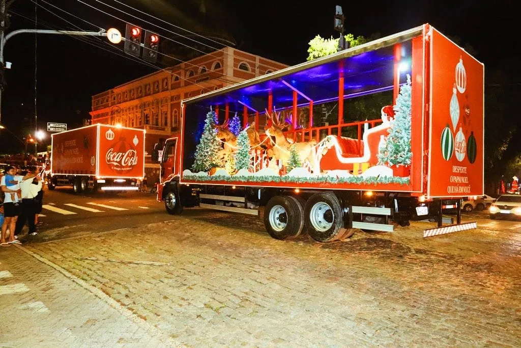 Caravana de Natal da Coca-Cola no Amazonas (Foto: Divulgação)