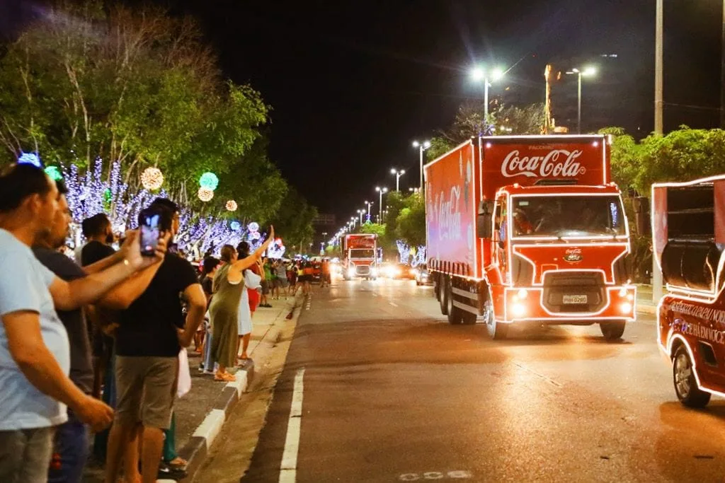Caravana de Natal da Coca-Cola no Amazonas (Foto: Divulgação)