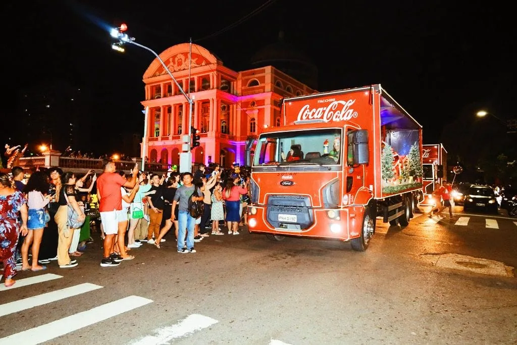 Caravana de Natal da Coca-Cola no Amazonas (Foto: Divulgação)