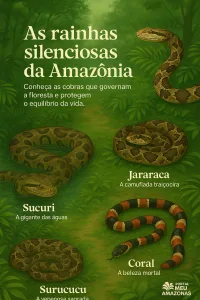 Cobras da Amazônia reunidas