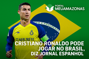 Cristiano Ronaldo com uniforme do Al Nassr, possível saída rumo ao Brasil