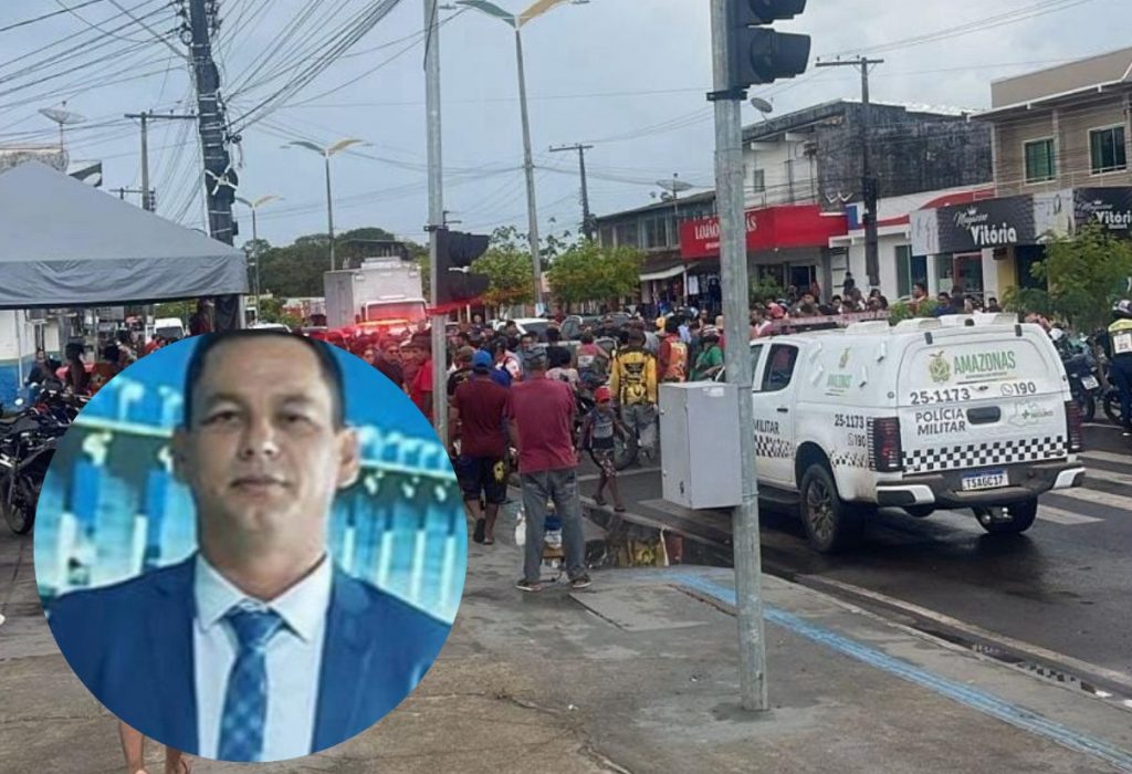 Carro do ex-vereador Luizinho Félix atingido por tiros em Iranduba-AM