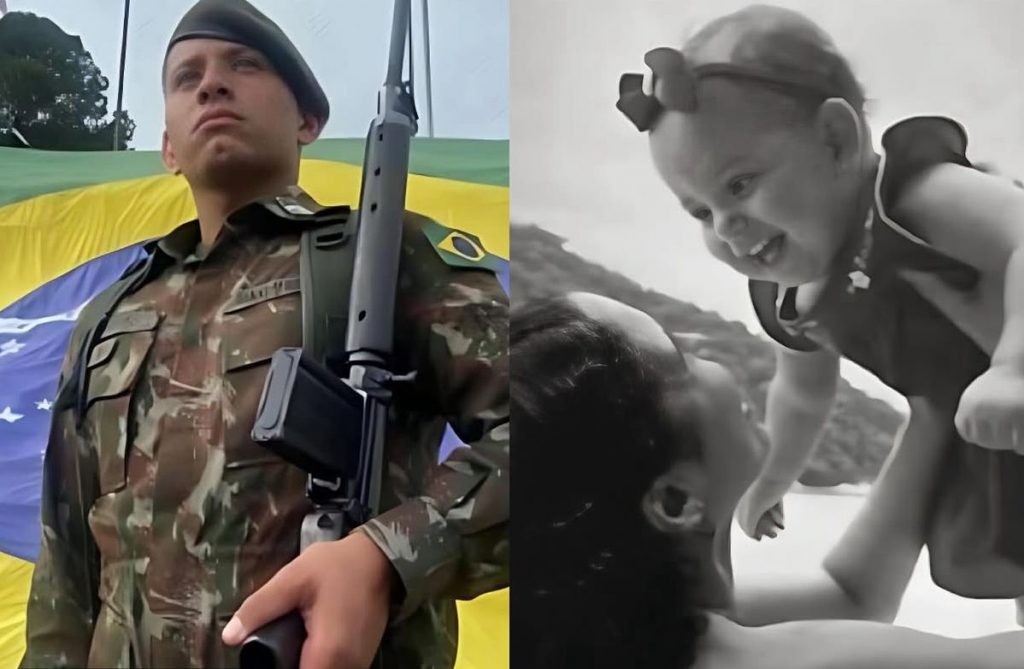 Viatura da Polícia Militar em frente a residência no Morro Nova Cintra, em Santos