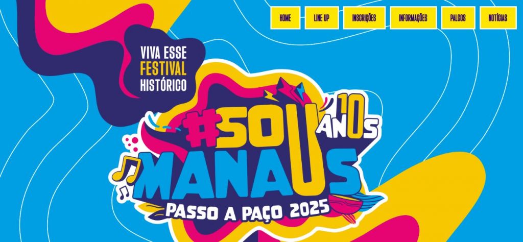 Público e artistas durante edição anterior do #SouManaus Passo a Paço em Manaus