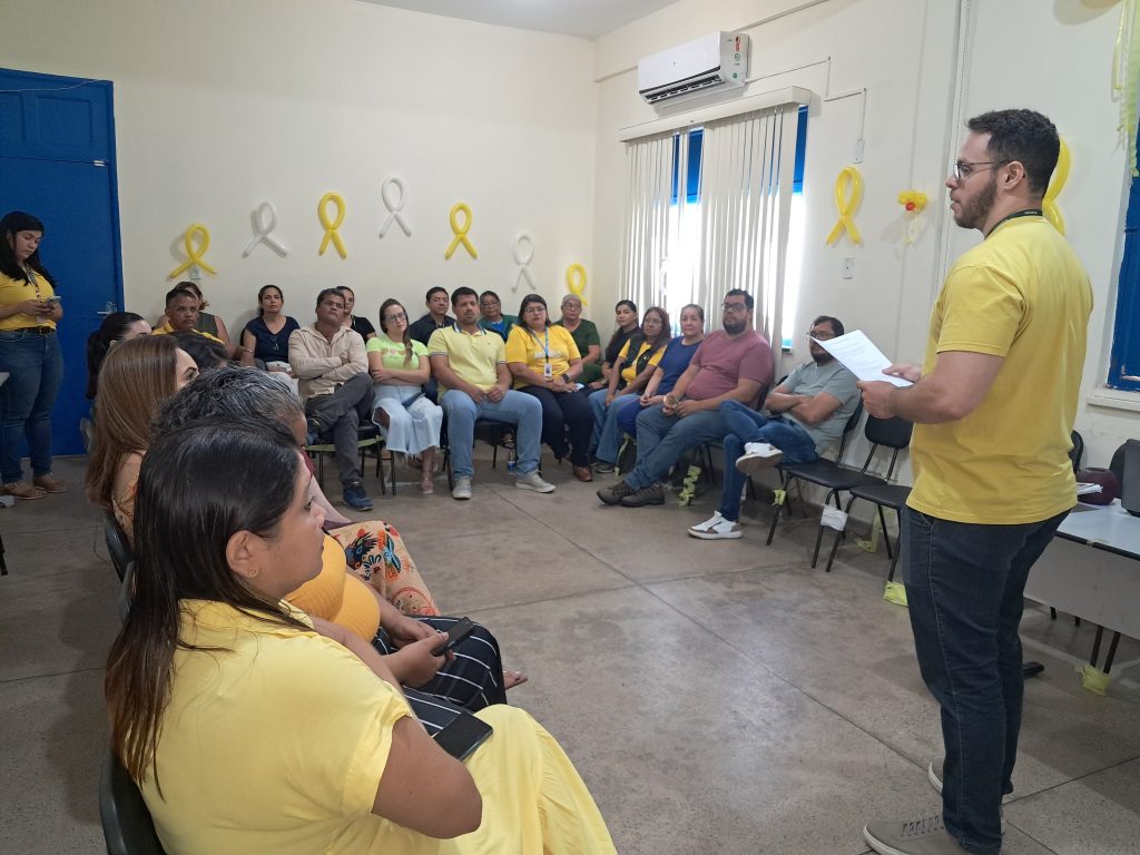 Ação do Setembro Amarelo em Manaus com palestra e atividades de prevenção ao suicídio na rede municipal de saúde