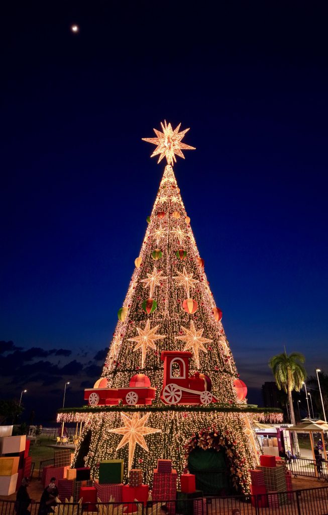 Árvore de Natal da decoração do Natal 2025 em Manaus