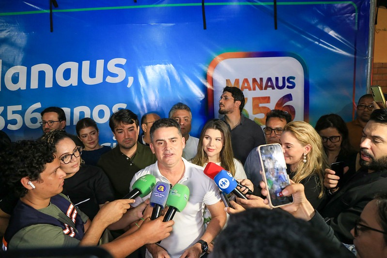 Prefeito de Manaus David Almeida concede entrevista no aniversário de 356 anos de Manaus