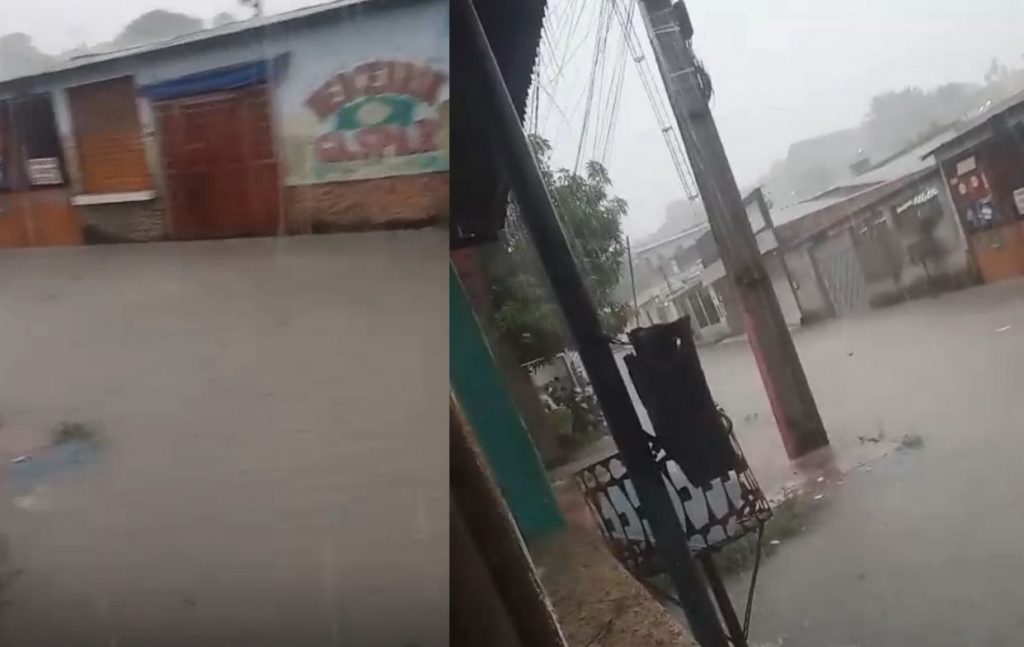 Equipes da Defesa Civil de Manaus atendendo ocorrências após forte chuva