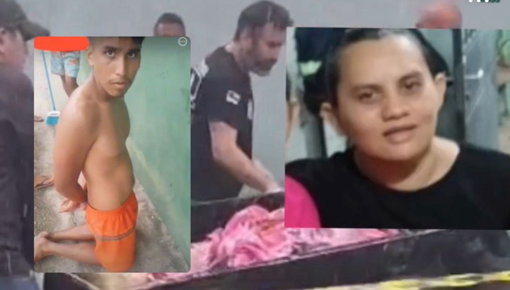 Rua da zona Nova Vitória em Manaus, local onde jovem foi morto após matar a mãe