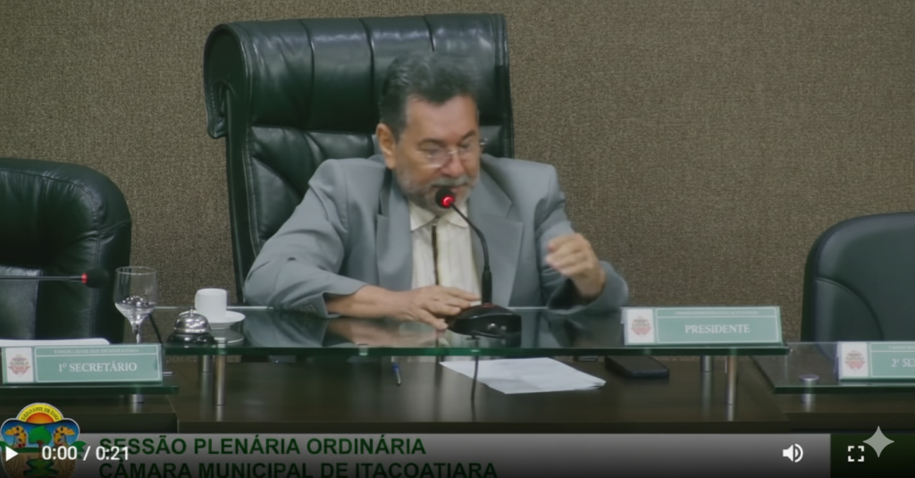 Sessão na Câmara Municipal de Itacoatiara