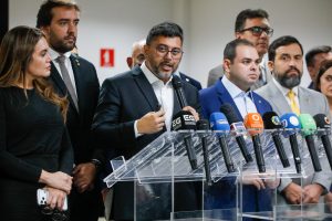 Governador do Amazonas, Wilson Lima, anuncia pacotes para servidores públicos estaduais (Foto: Antônio Lima)