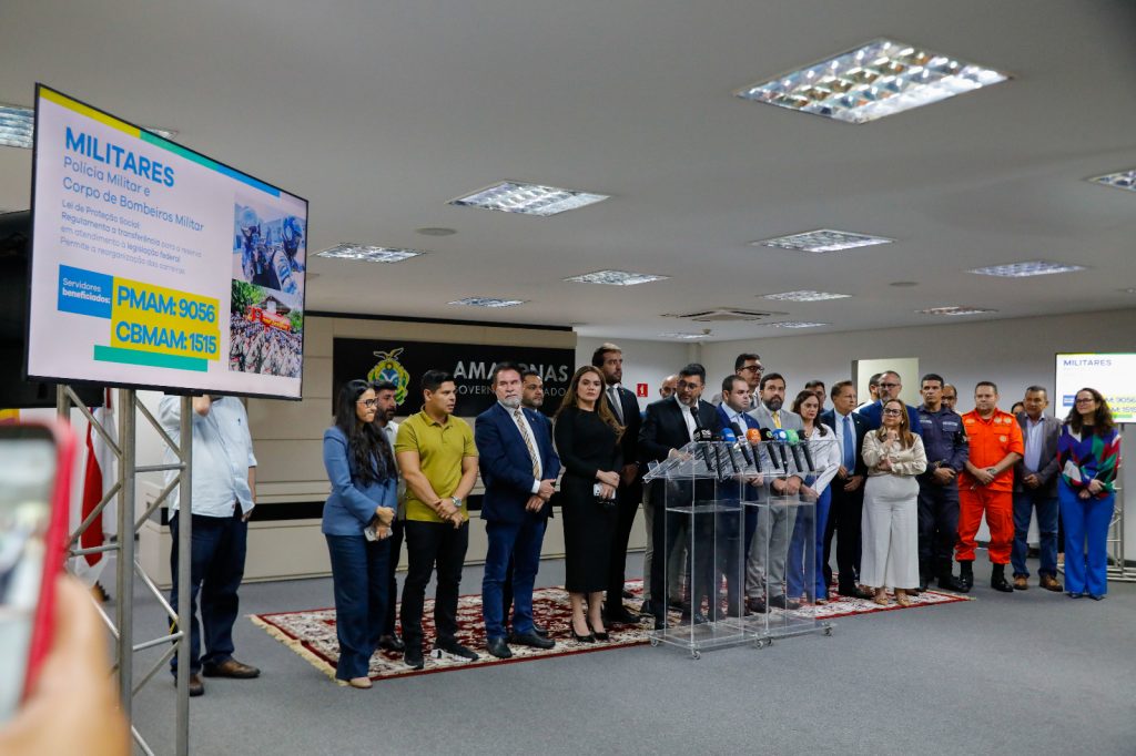 Governador do Amazonas, Wilson Lima, anuncia pacotes para servidores públicos estaduais (Foto: Antônio Lima)