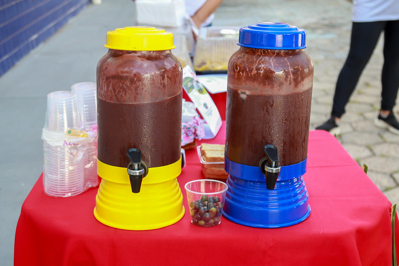 Receitas saudáveis no evento de encerramento do projeto Cuia de Sabores da Semed em Manaus.