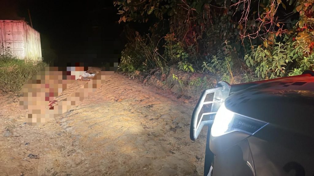 Corpos de duas vítimas de duplo homicídio no Ramal do Brasileirinho em Manaus