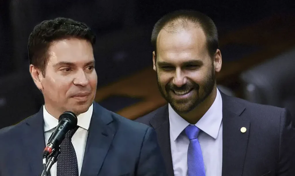 Câmara decide cassar mandatos de Eduardo Bolsonaro e Ramagem Plenário da Câmara dos Deputados durante sessão em Brasília