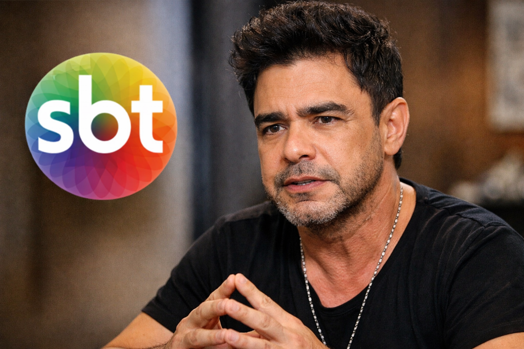 Zezé Di Camargo pede desculpas à família Abravanel após críticas ao SBT Zezé Di Camargo aparece em retrato sério durante pronunciamento após pedir desculpas ao SBT e à família Abravanel.