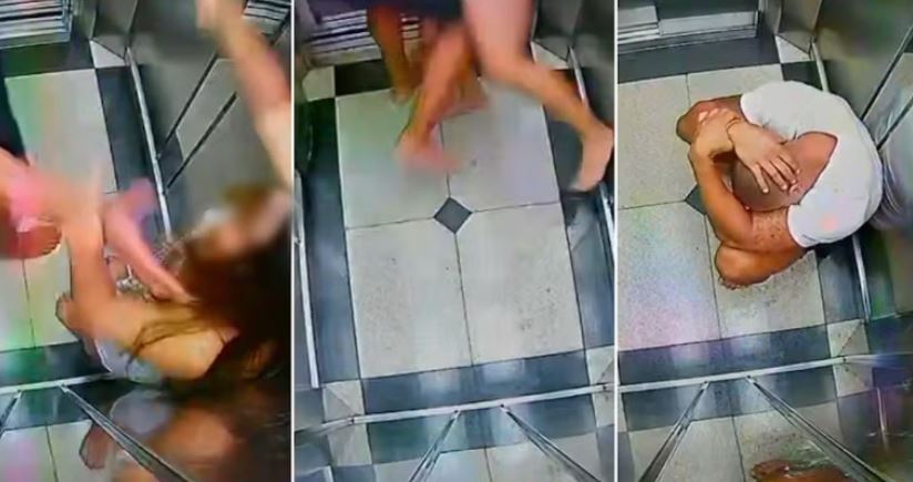 VIDEO: Mulher morre ao cair do 10º andar após ser agredida pelo companheiro Câmeras mostram momentos antes da queda de mulher após agressões em prédio de São Paulo