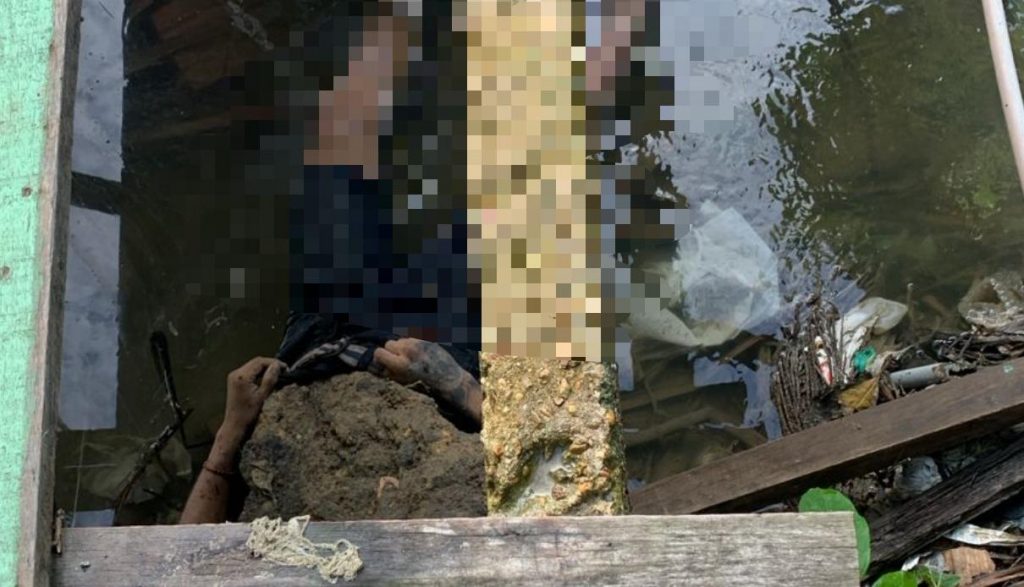 Local onde Tiago Aquino foi encontrado morto sob ponte na Cidade de Deus, em Manaus