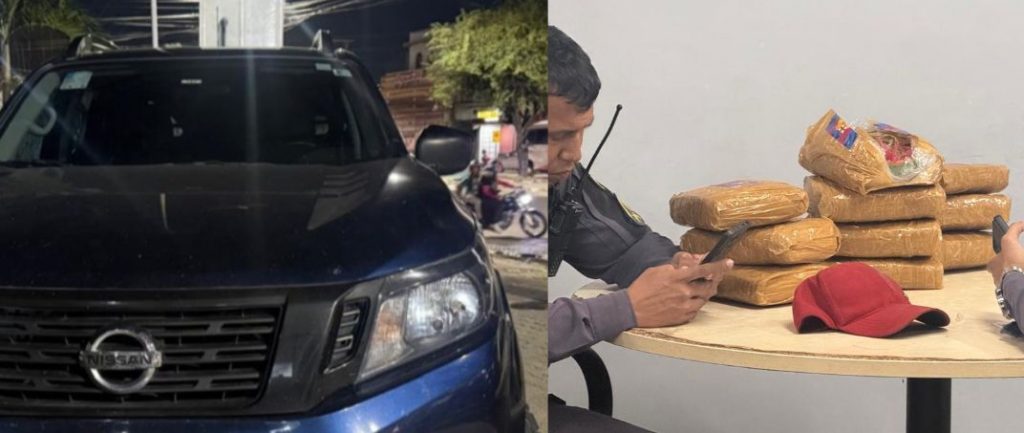 Geladeira é encontrada recheada de drogas sendo transportada por carro em Manaus Policiais apreendem geladeira com 10 tabletes de maconha em Manaus