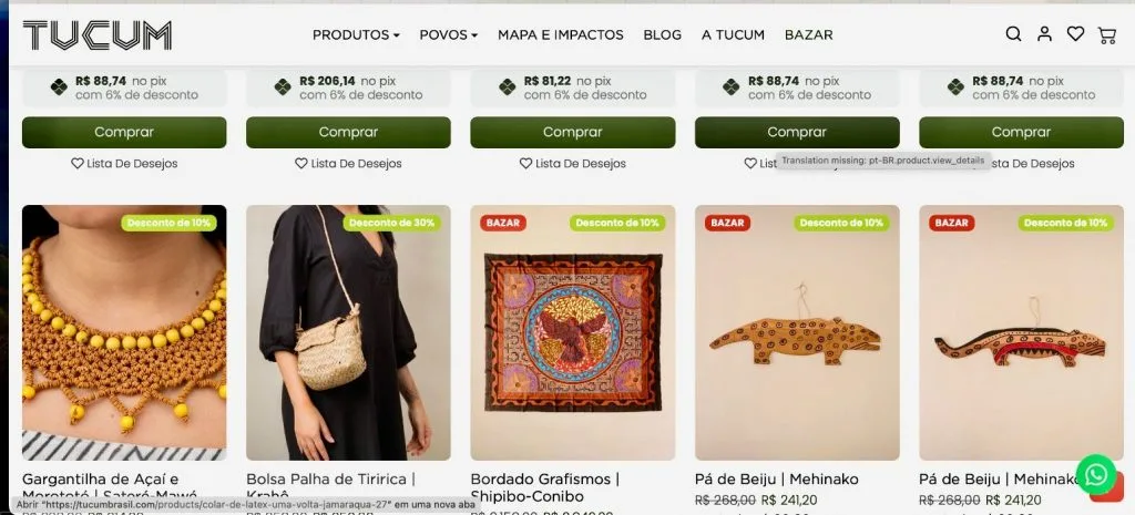 Tucum, o primeiro marketplace indígena do Brasil, que completa 12 anos em 2025 conectando a arte indígena diretamente ao mercado