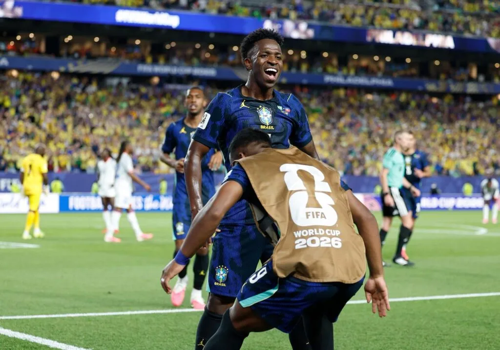 Vini Jr liderou a ofensiva brasileira em jogo contra Haiti na Copa do Mundo