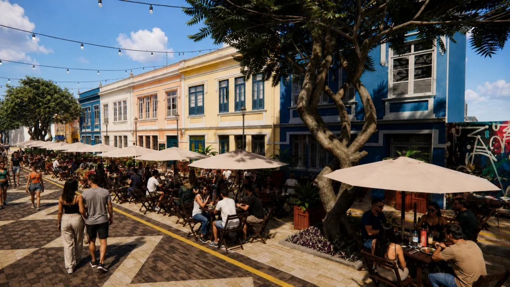 Obras de requalificação da rua Ferreira Pena avançam para instalação de infraestrutura subterrânea em Manaus